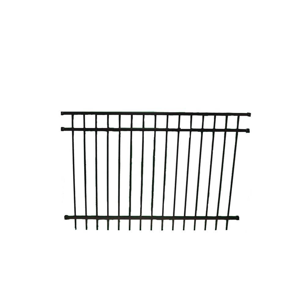 Weatherables Livingston Aluminum Fence Kit – DIY Kit for Backyard and Garden Fencing, Made with Durable Powder-Coated Aluminum That Combats Rust, Fading, and Corrosion (4’ x 6' Fence Panel)