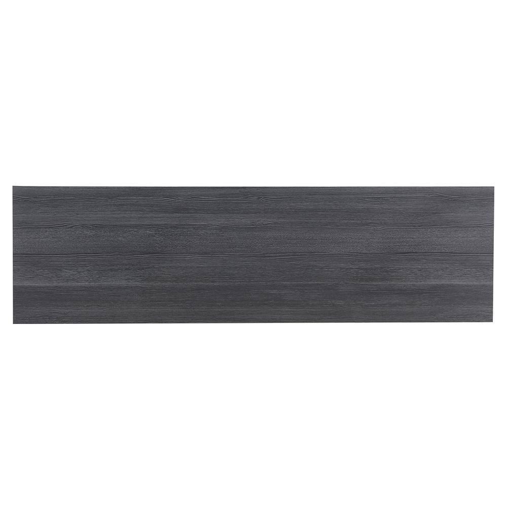 Evelyn&Zoe Thalia Rectangular TV Stand for TV's up to 60", Charcoal Gray