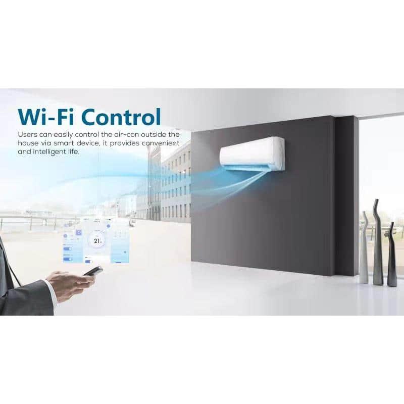 BHI 12000 BTU Wi-Fi Connected Ductless Mini Split Air Conditioner for 600 Square Feet with Heater and Remote Included