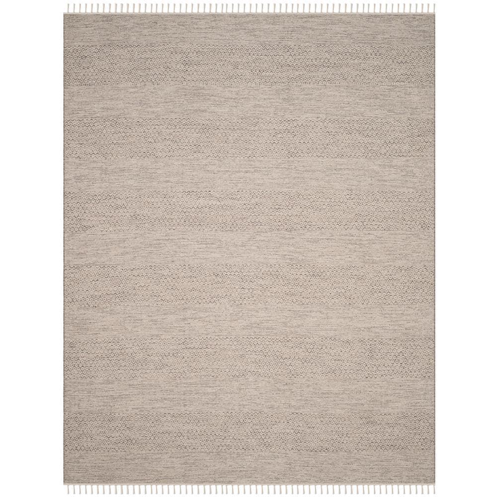 Montauk MTK330 Hand Woven Indoor Area Rug - Ivory/Steel Grey - 8'x10' - Safavieh