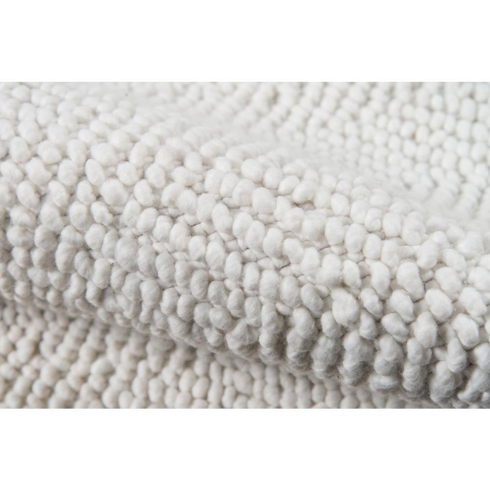 5'X8' Solid Woven Area Rug Ivory - Erin Gates By Momeni: Modern Low Pile Handmade Rectangle, Indoor Use, Spot Clean