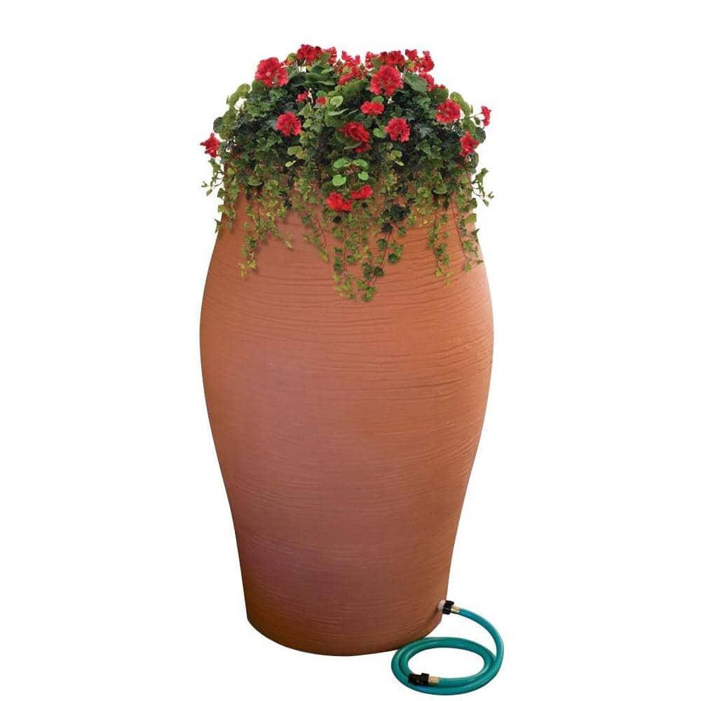 EMSCO Group EMSCO Group Weather Resistant Plastic Rain Barrel and Hose with Diverter Kit