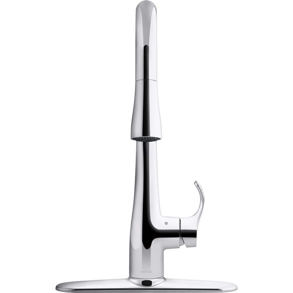 Simplice Touchless Pull-Down Kitchen Sink Faucet with Three-Function Sprayhead