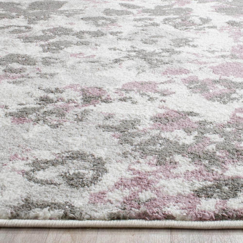 Adirondack ADR115 Machine Made Indoor Area Rug - Ivory/Purple - 6'x9' - Safavieh