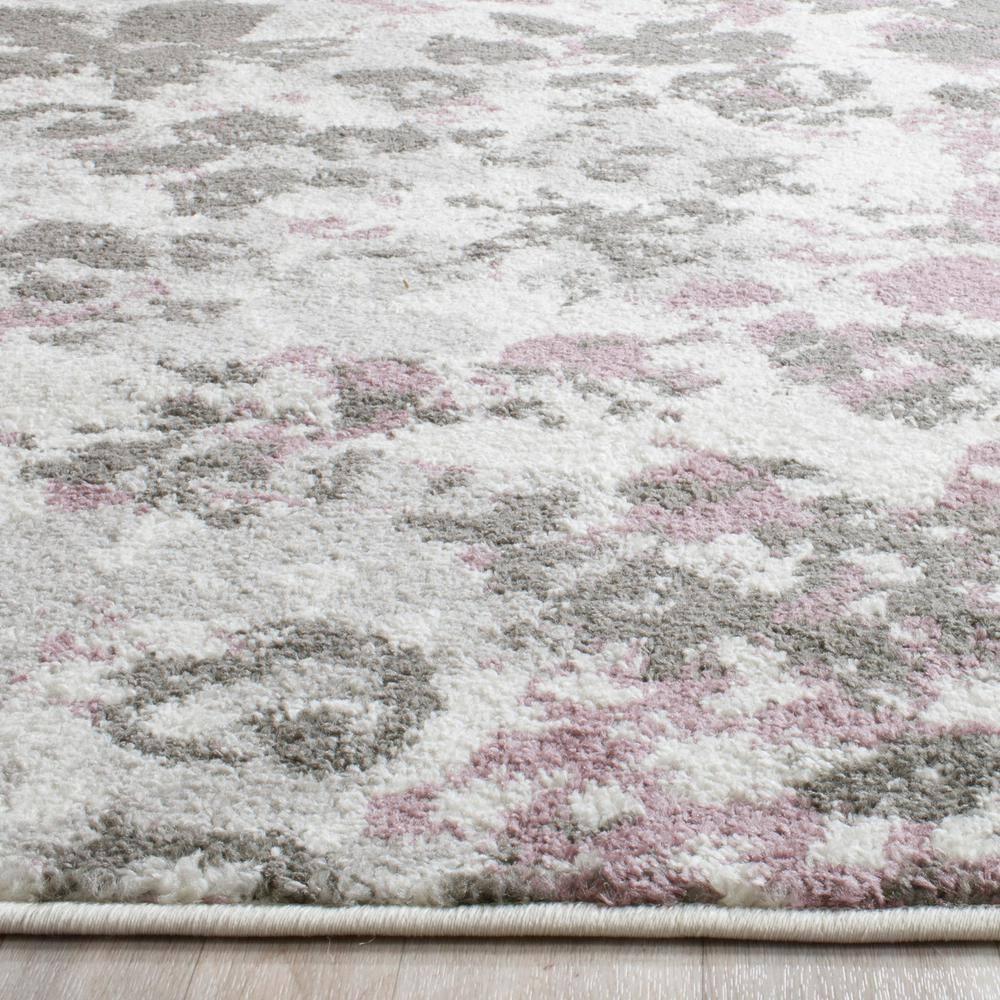 Adirondack ADR115 Power Loomed Area Rug - Ivory/Purple - 8'x8' - Safavieh.