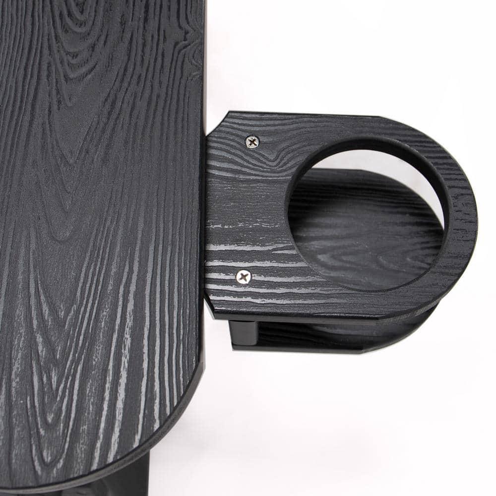 Emerico A Set Of 4 Adirondack Chairs, Foldable Poly Adirondack Chairs, Modern Plastic Adirondack Fire Pit Chairs, Suitable For Terraces, Porches, Decks, Swimming Pools, Gardens, And Backyards