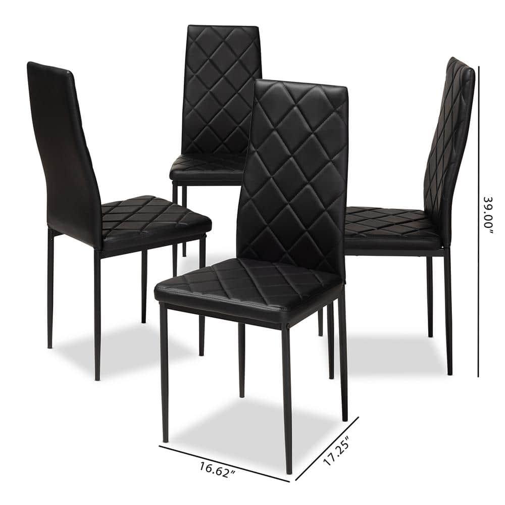 Dalisa 18.11'' H Tufted Faux Leather Upholstered Parsons Chair