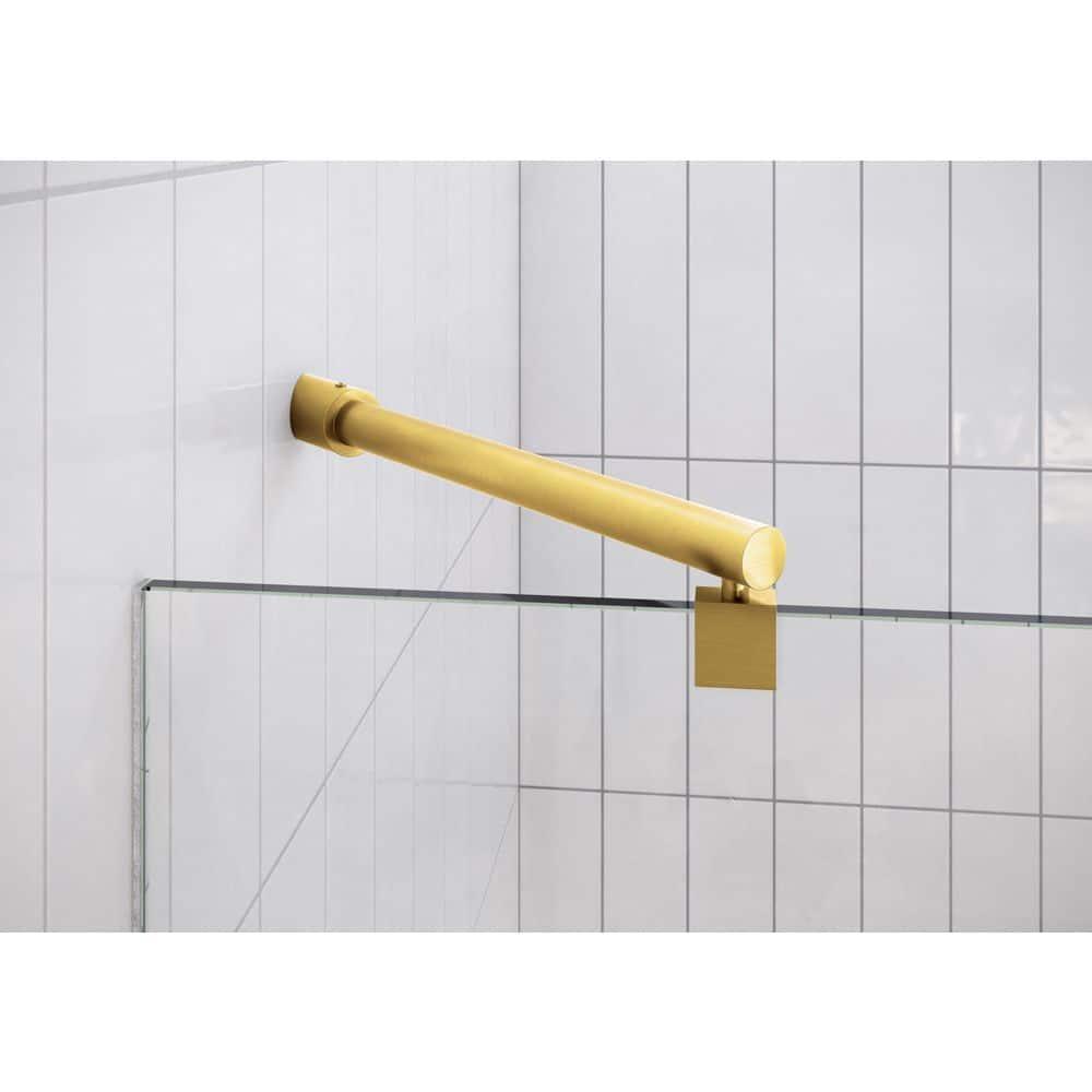 Halo 62 in. x 78 in. Frameless Glass Hinge Shower Door