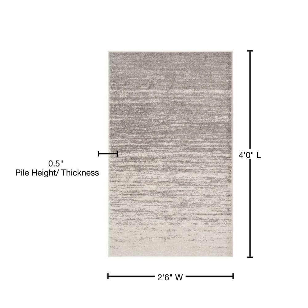 SAFAVIEH Adirondack Esmond Abstract Area Rug, Light Grey/Grey, 2'6" x 4'