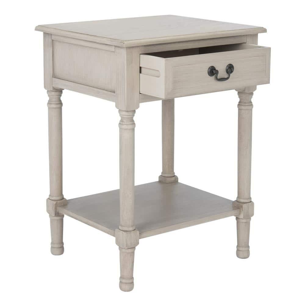 Whitney 1 Drawer Accent Table - Greige - Safavieh.