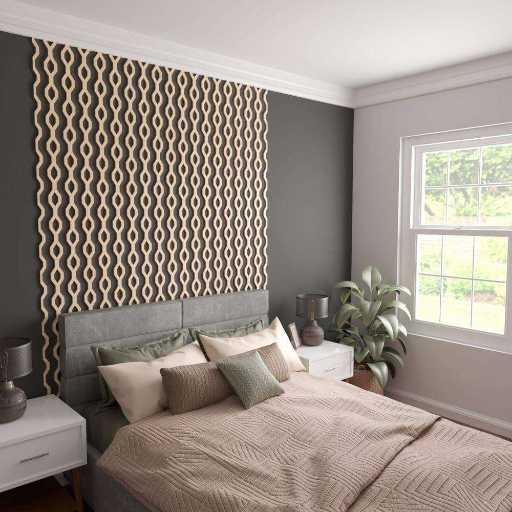 Wabash Adjustable Wood Decorative Slat Wall Panel Kit