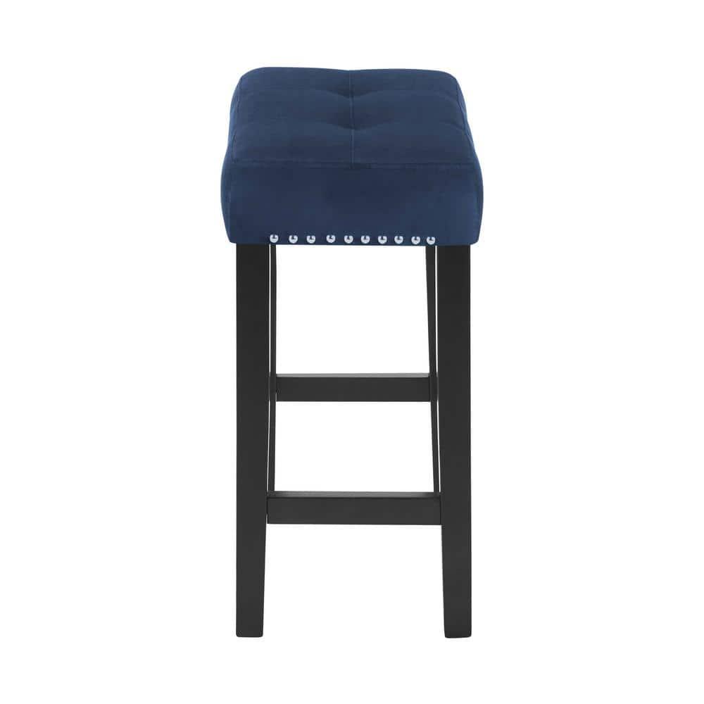 New Classic Furniture Celeste 4-Piece Faux Marble & Wood Bar Set in Blue