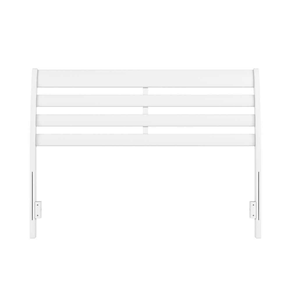 AFI Furnishings Savannah Full Solid Wood Headboard with Attachable Charger in White