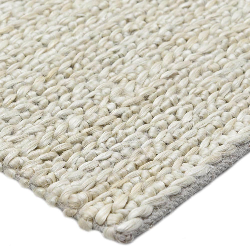 Wayne Jute Beige 9 ft. x 12 ft. Hand Woven Contemporary Transitional Area Rug