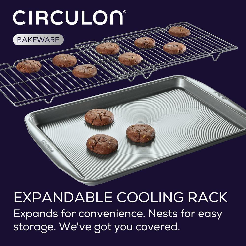 Circulon Bakeware Baking Sheet Pan and Cooling Rack Set, 3 Piece
