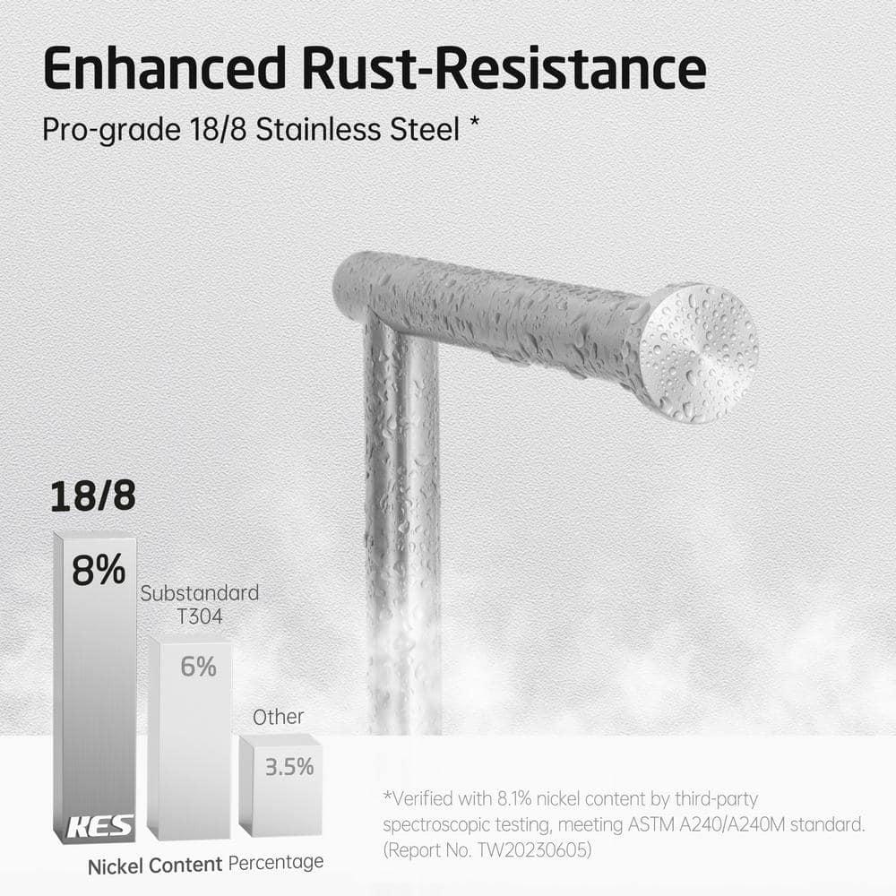 Brushed Steel Freestanding Toilet Paper Holder with Heavy Base