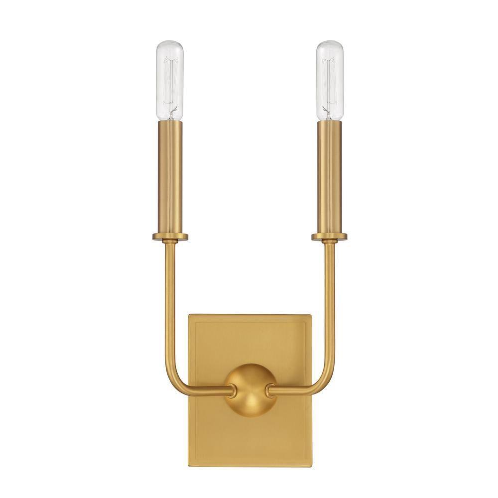 Savoy House Avondale 2 - Light Wall Light in  Warm Brass