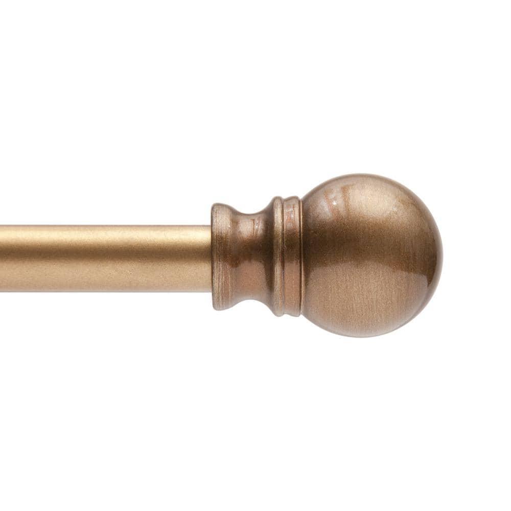Kenney Kingstown Metal Adjustable 0.5" Single Curtain Rod