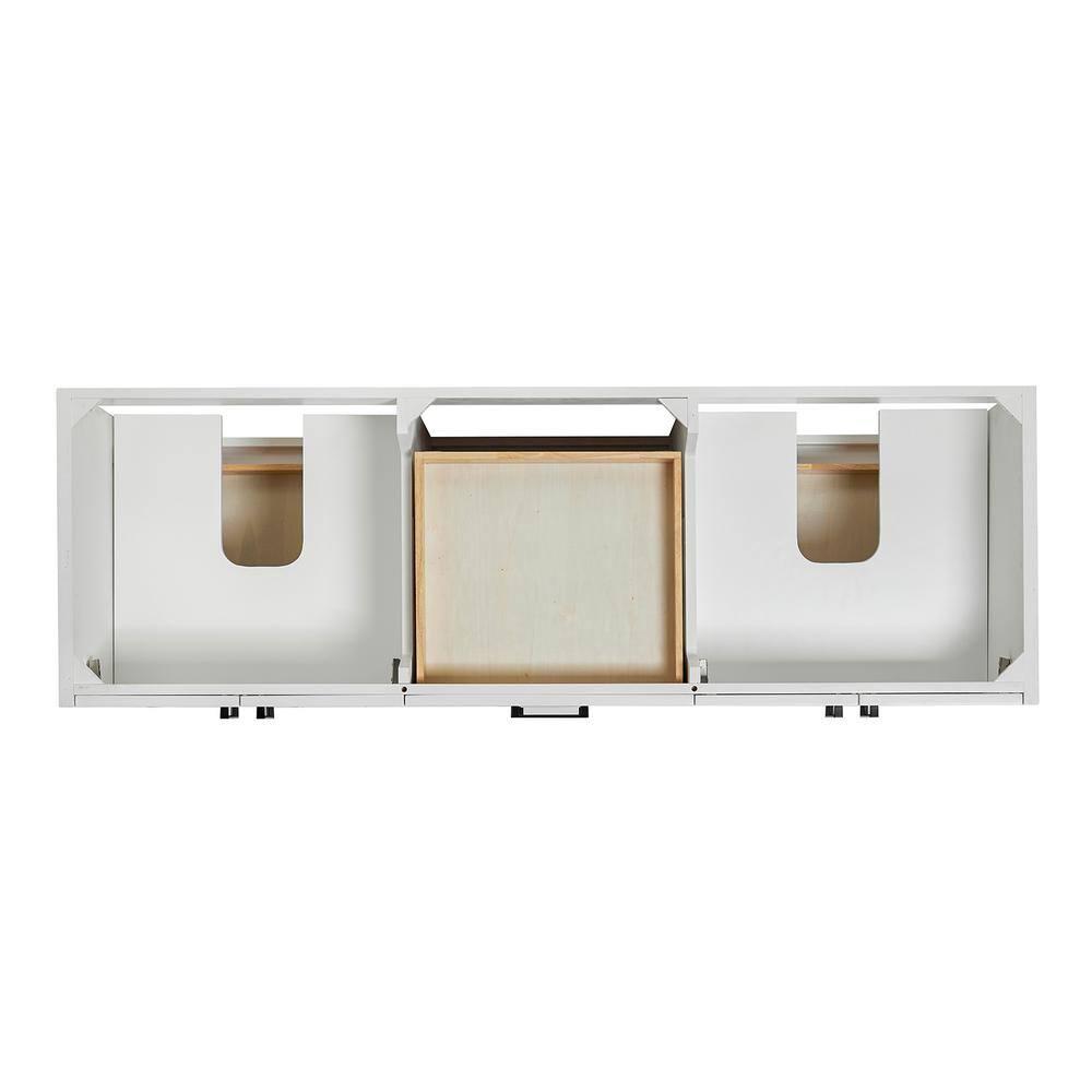 Ariel Kelley 66 Inch Double Sink Base Cabinet In Oak