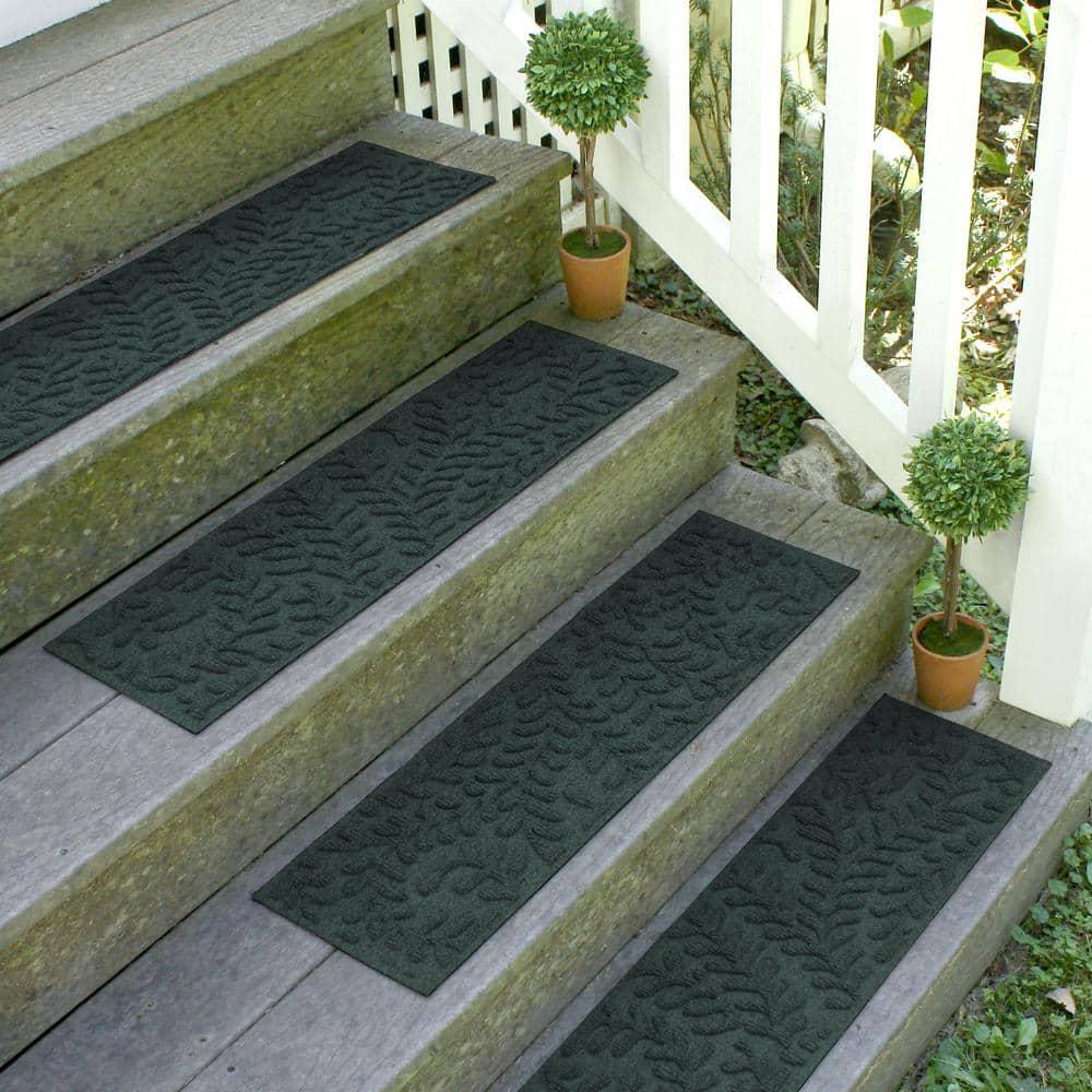 WaterHog Boxwood 8.5" x 30" Indoor Outdoor Stair Treads