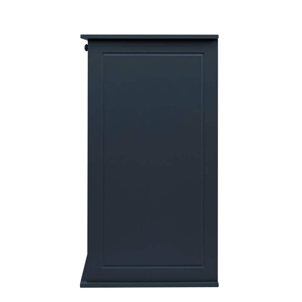 Tilt-out Cabinet Laundry Sorter with Shutter Front, Navy