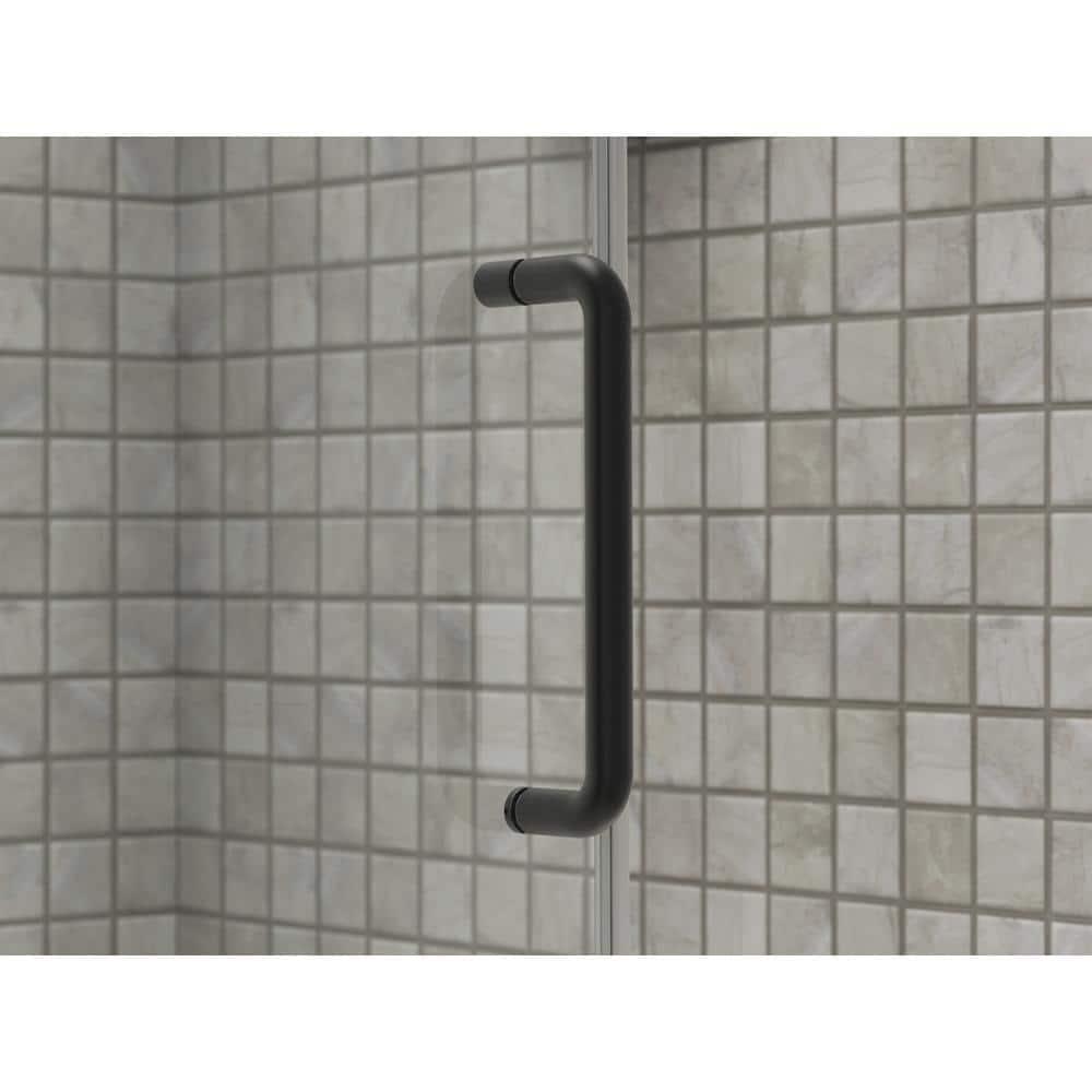 Elate Sliding Shower Door, 70-1/2-In H X 56-1/4 - 59-5/8-In W, With 1/4-In Thick Crystal Clear Glass