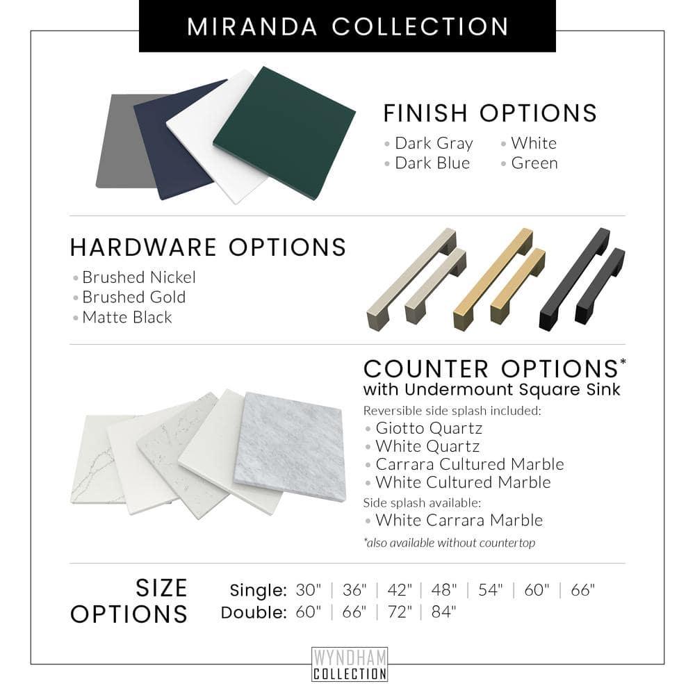 Miranda 35.25" Freestanding Single Bathroom Vanity Base Only