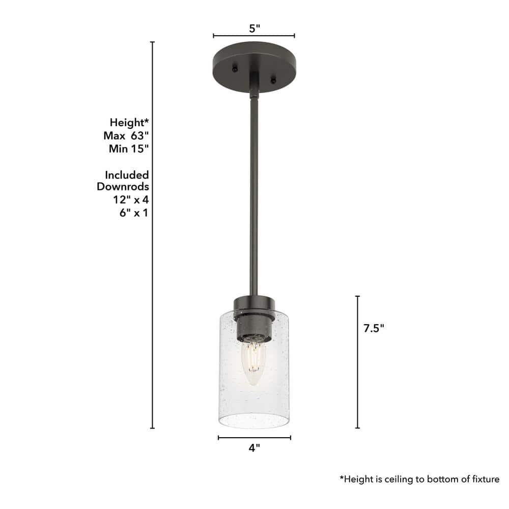 Hartland 1 - Light Single Jar Pendant