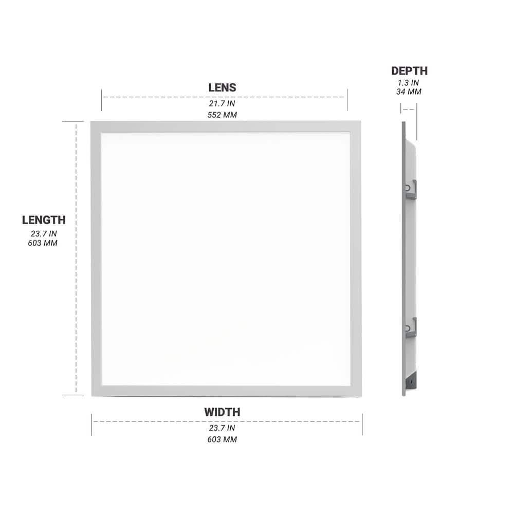 NUWATT NUWATT 4 Pack 1x4 LED Drop Ceiling Flat Panel Troffer Light, Wattage & Color Selectable 40W/30W/20W, CCT 3000K/3500K/4000K/5000K/6500K, 4400LM, 0-10V Dimmable Backlit Fixture, 120V-277V, ETL Listed