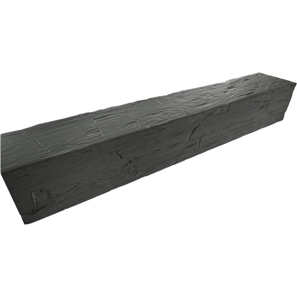 Ekena Millwork Hand Hewn Timberthane Faux Wood 3-Sided Ceiling Beam (U-beam)