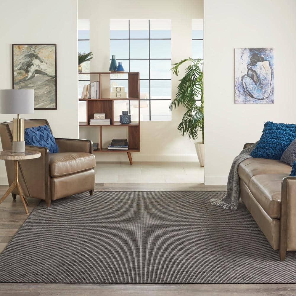 Nourison Positano Indoor/outdoor Area Rug - Charcoal 10' x 14'