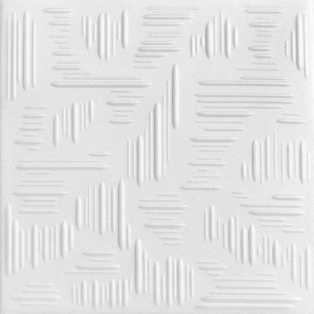 Country Wheat 1.6 ft. x 1.6 ft. Polystyrene Glue-up Ceiling Tile