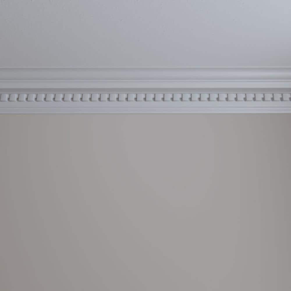 Ekena Millwork 5"H x 5"P x 7 1/8"F x 94 1/2"L Dentil Crown Moulding