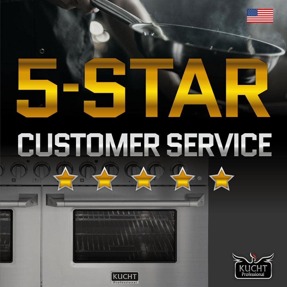 36 in. 5.2 cu. ft. Dual Fuel Range Natural Gas Sealed Burners Titanium Stainless