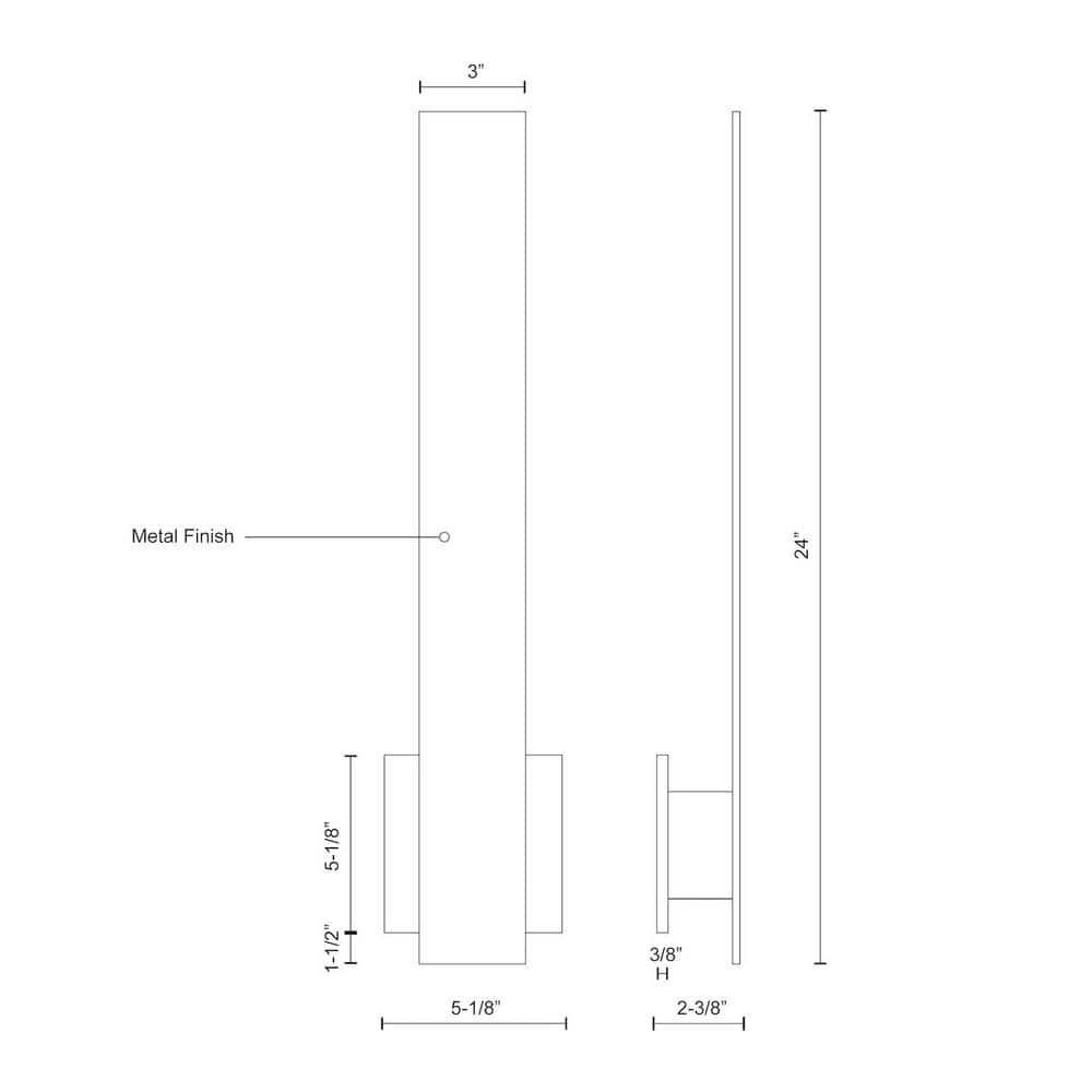 Vesta Aluminum LED Wall Sconce