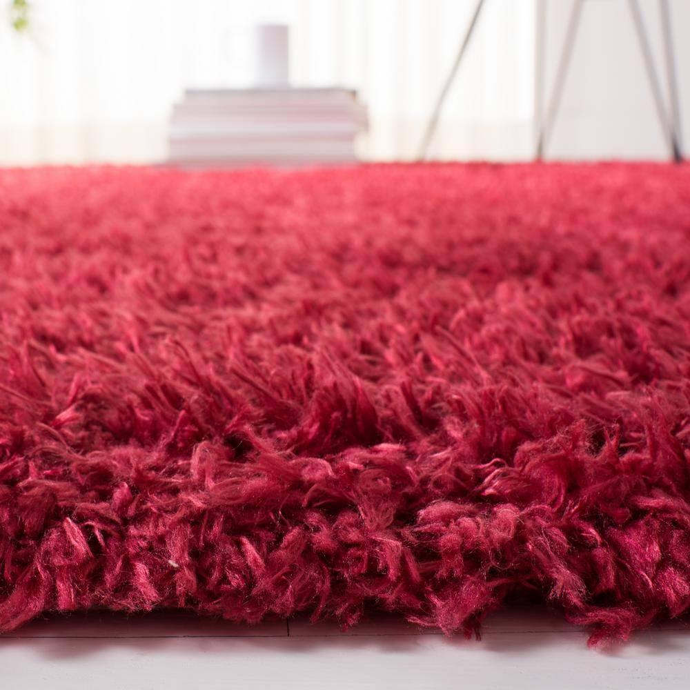 Madrid Shag 200 MDG256 Power Loomed Indoor Area Rug - Red - 4'x6' - Safavieh
