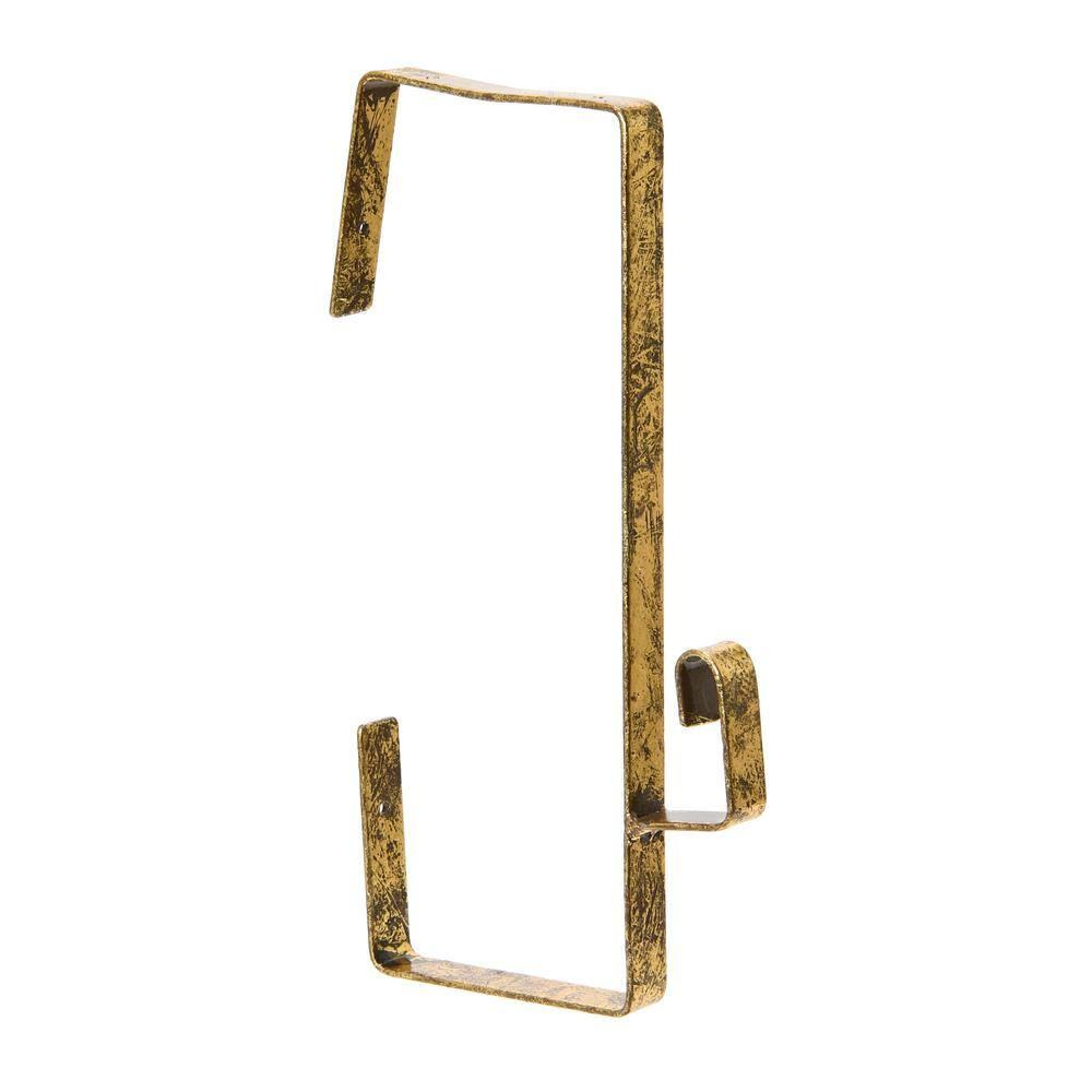 16 in. W x 26 in. H Framed Distressed Gold Decorative Mirror