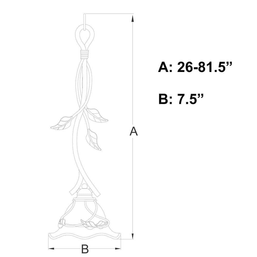 Vaxcel Vine 1 - Light Pendant in  Oil Shale