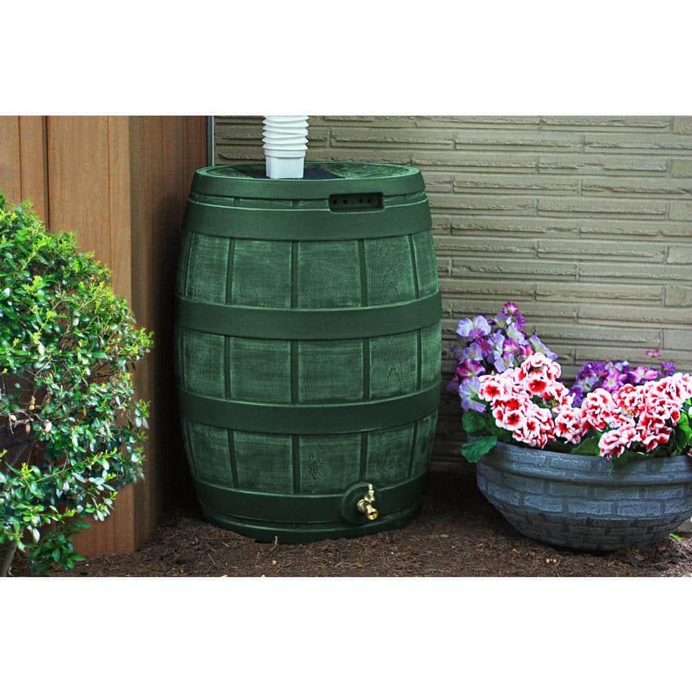 Good Ideas Good Ideas Rain Wizard Whiskey Style Rain Barrel with Overflow and Spigot