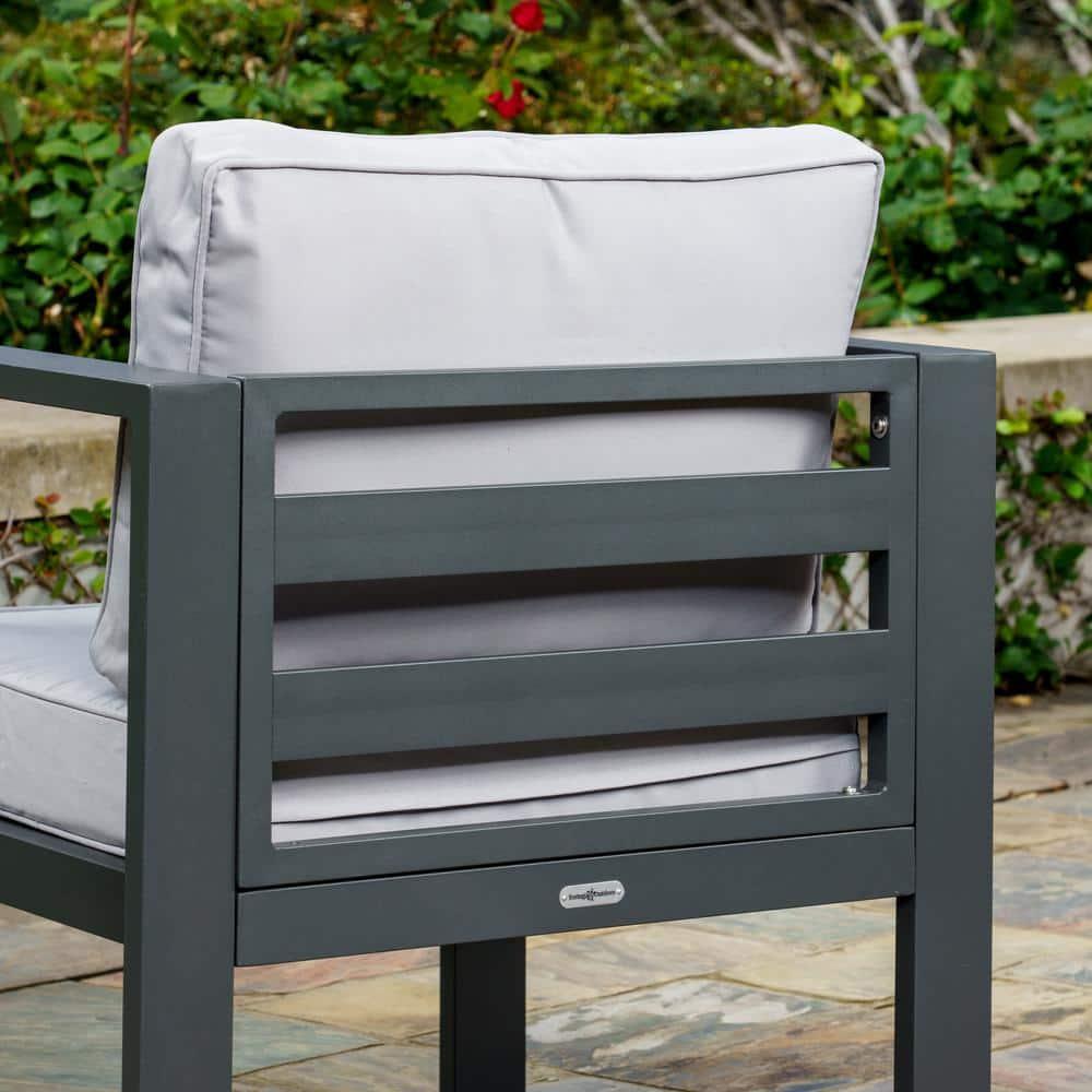 Tortuga Outdoor Lakeview Aluminum Club Chair - Gray