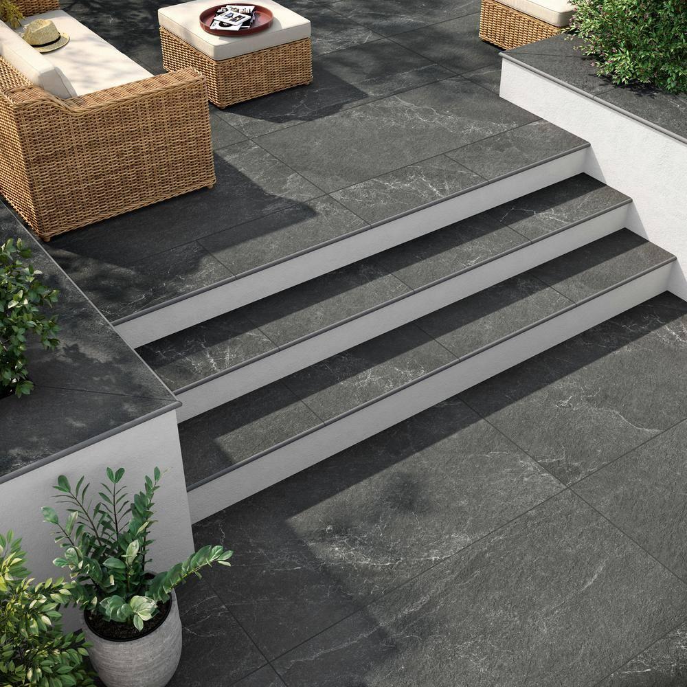 Bond Tile Limetech 11.81 In. X 23.62 In. Matte Porcelain Floor Pool Coping Tile (1.93 Sq. Ft. / Each)