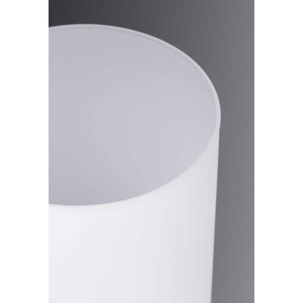 Progress Lighting Replay 4-Light Bath Vanity, Textured Black, Porcelain Shade