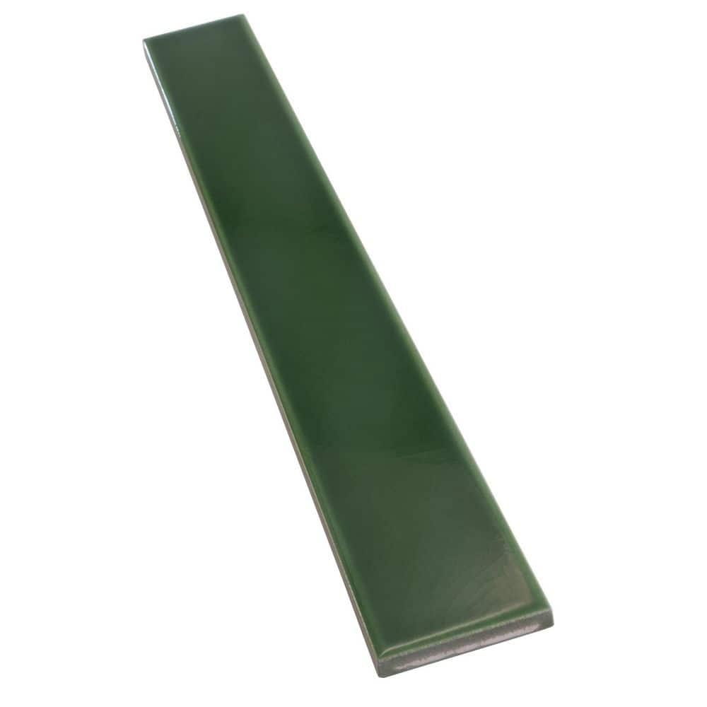 Horizonte 2 x 16 in. Glossy Forest Green Ceramic Subway Wall Tile (10.76 sq ft/case) - 50 Pack