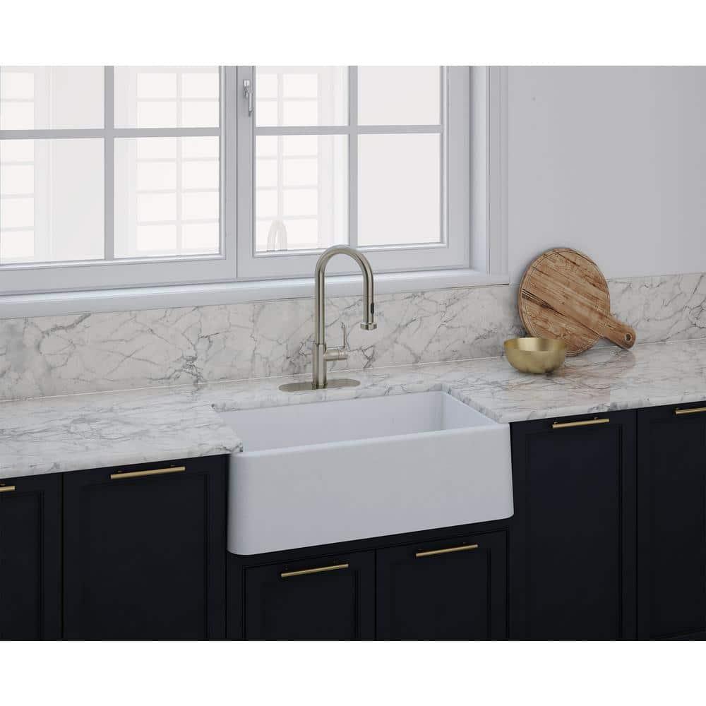 33" L x 19" W Apron Quartz Kitchen Sink