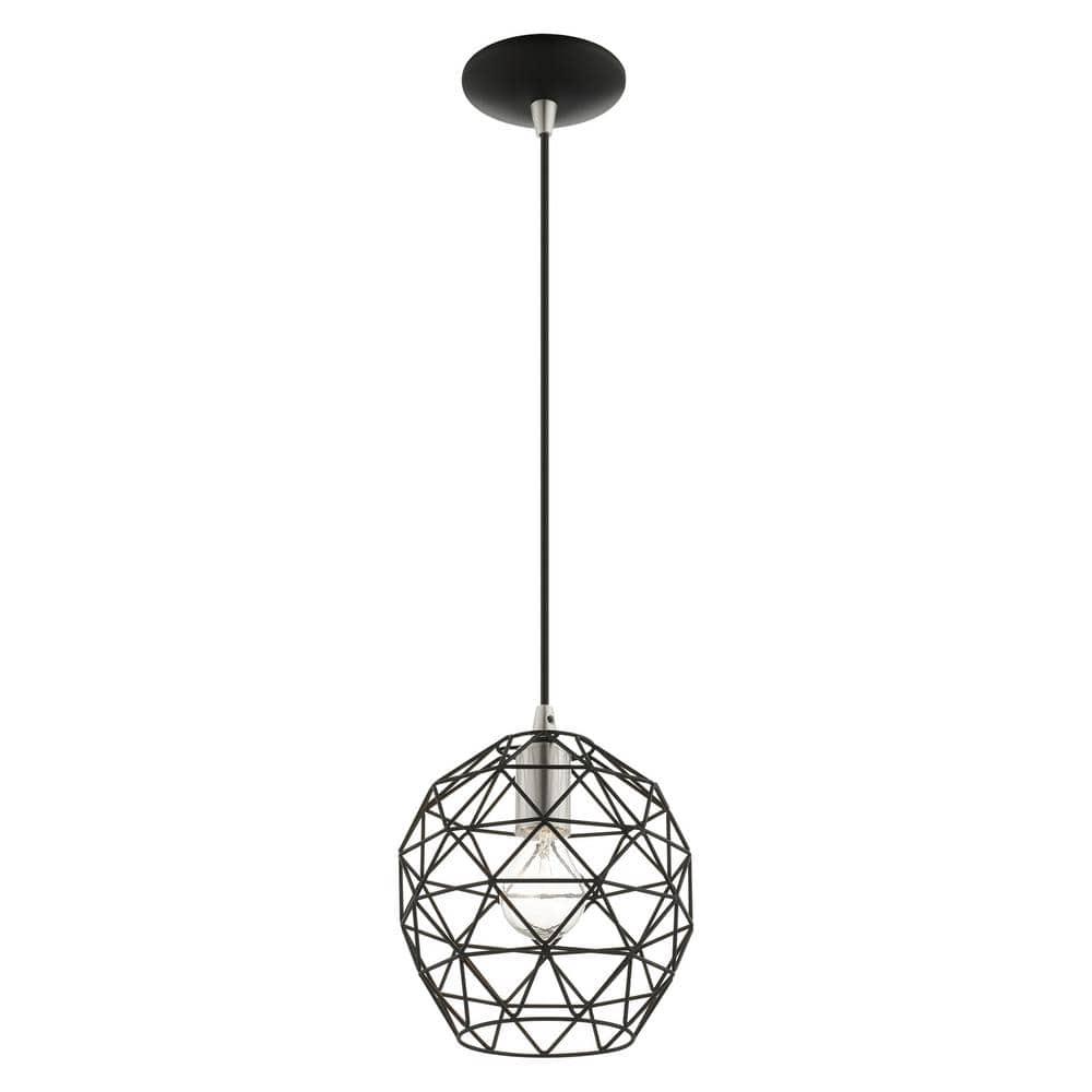 Livex Lighting Geometric Shade 1 - Light Pendant in  Black