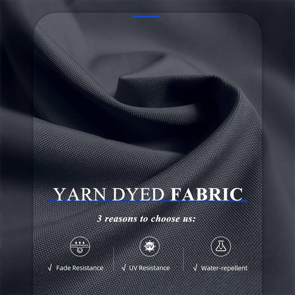 PURPLE LEAF 11 FT Outdoor Cantilever Umbrellas Square Aluminum Offset Hanging Umbrellas with 360°Rotation Tilt Adjutable Garden Pool Large Patio Umbrella,Gray