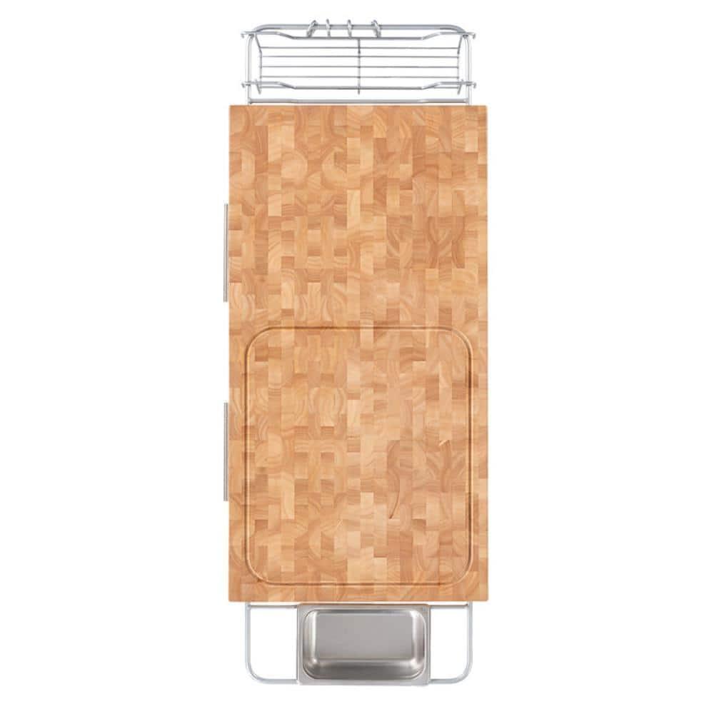 Chris & Chris  Pro Chef Work Station Natural All Wood Beige