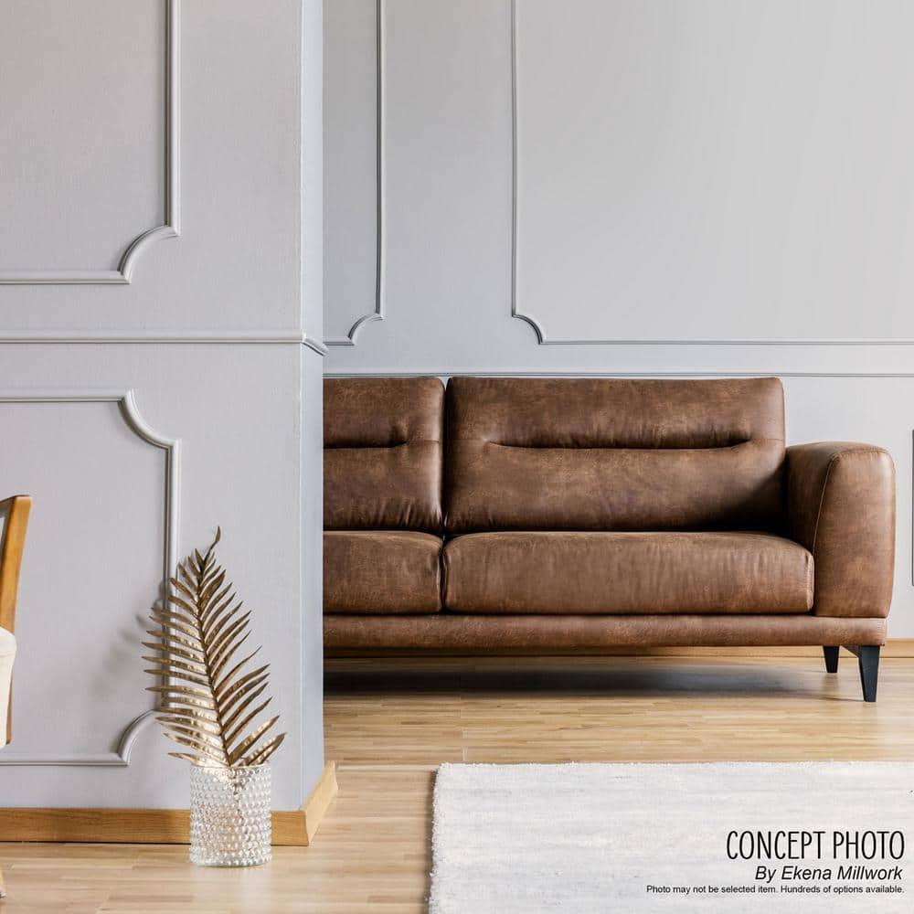 Ekena Millwork 1 5/8"H x 1/2"P x 94 1/2"L Ashford Smooth Panel Moulding