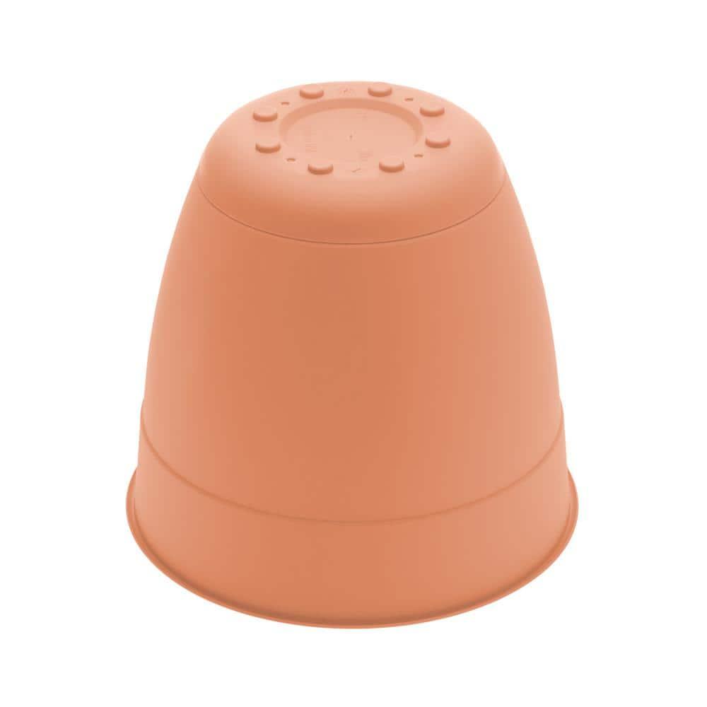 Bloem Dayton 16 in. D Plastic Planter Coral