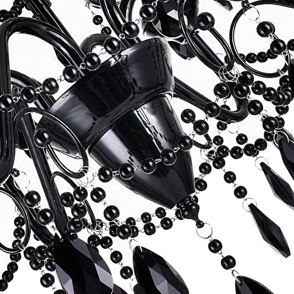 CWI Lighting Keen 3 Light Up Chandelier With Black Finish